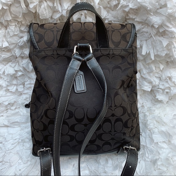❗️SOLD❗️Coach black backpack with C logo🎒 - Picture 5 of 8